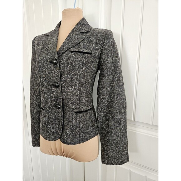 George Multicolor Suit Jacket Blazer Size 6 So Many Colors Woven In - Picture 2 of 10